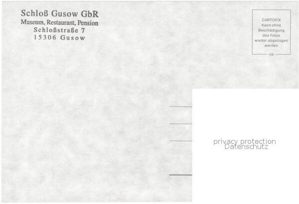 Gusow-Platkow Schloss Gusow Museum Restaurant Pension – Bild 2