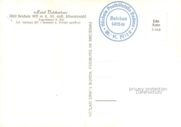 Belchen Baden Belchenstrasse Schwarzwaldhaus Multen H – Bild 2