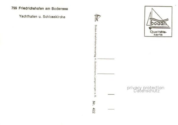 Friedrichshafen Bodensee Yachthafen und Schlosskirche – Bild 2
