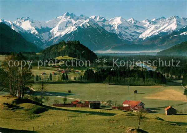 Allgaeu Region Oberes Illertal Blick vom Malerwinkel