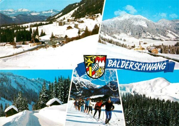 Balderschwang Panorama Teilansichten Skikurs