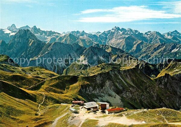 Nebelhorn Bergstation Fliegeraufnahme