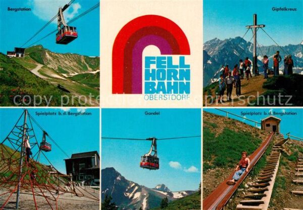 Oberstdorf Fellhornbahn Gipfelkreuz Spielplatz Gon