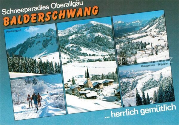 Balderschwang Panorama Riedbergpass Grasgehren Skigeb