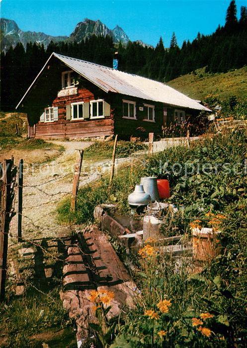 Baergunthuette mit Ölberg und Älpelespitze