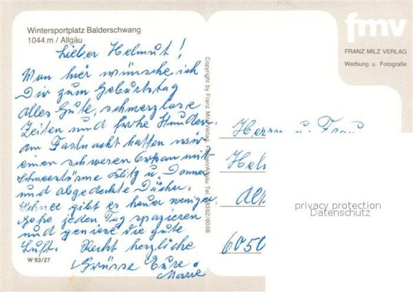 Balderschwang Panorama Teilansichten Skikurs – Bild 2