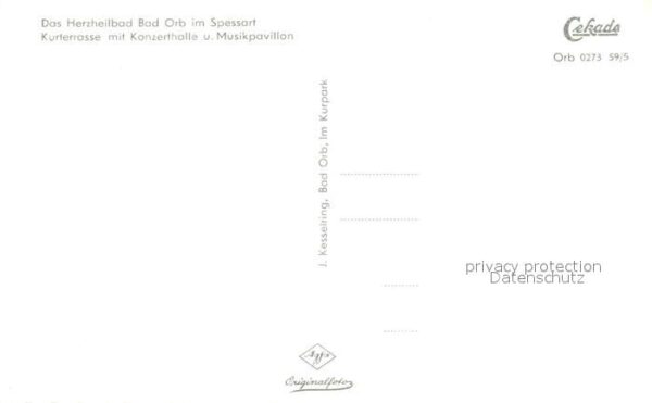 Bad Orb Kurterrasse Konzerthalle Musikpavillon – Bild 2