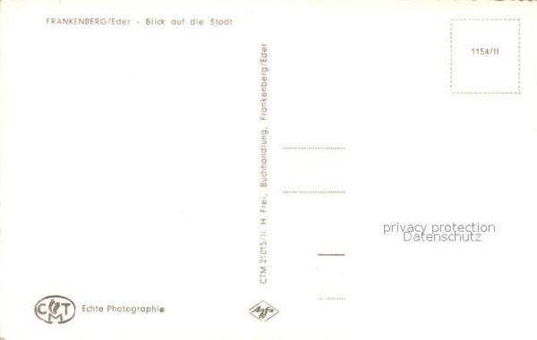 Frankenberg Eder Blick auf die Stadt – Bild 2