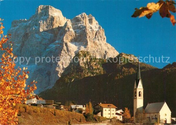 Selva di Cadore Chiesa Monte Pelmo Dolomiti Kirche Herb