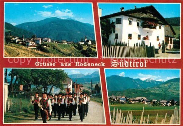 Rodeneck Italien Teilansichten Musikkapelle Alpenpanoram