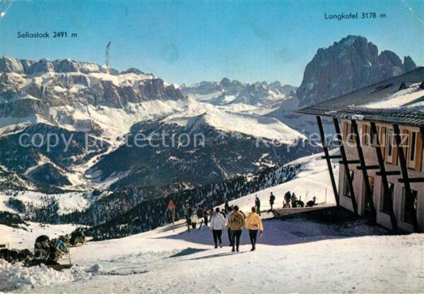 Groeden Grödental Seceda Bergstation Winterspor