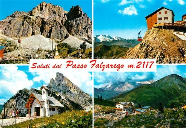 Passo Falzarego Berghotel Kapelle Gebirgspass Dolomiten