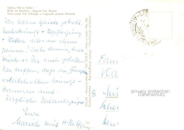 Vellau Panorama Blick ins Etschtal – Bild 2