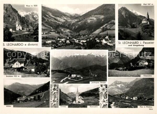 St Leonhard Passeier und Umgebung Landschaftspanorama Alpen