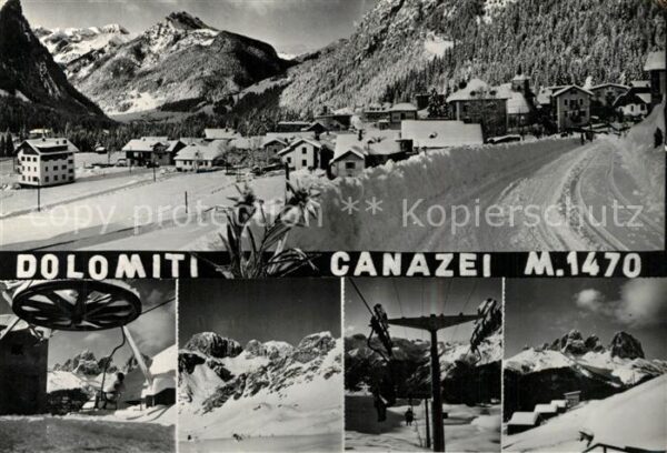 Canazei Wintersportplatz Dolomiten