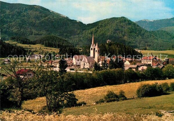 St Lorenzen Suedtirol Ortsansicht mit Kirche Dolomiten