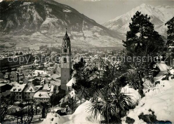 Meran Merano Winterpanorama Kurort