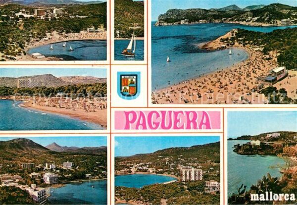 Paguera Mallorca Islas Baleares Panorama Strand Küste