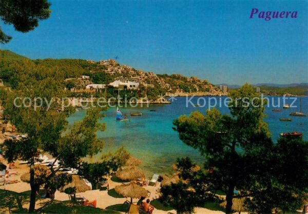 Paguera Mallorca Islas Baleares Cala Fornells Strand Küstenpanorama