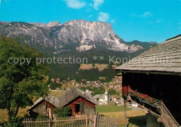 Pedraces Panorama Gadertal Val Badia Dolomiten