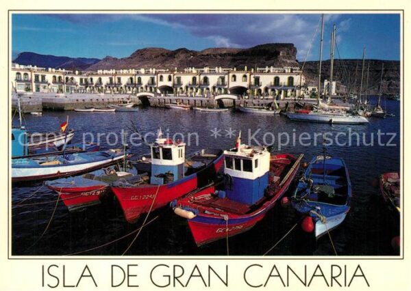 Puerto de Mogan Hafen Fischkutter Segelboote