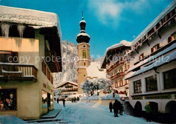 Reit Winkl Dorfstrasse Kirche Winterimpressionen