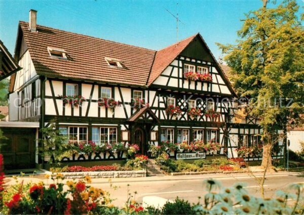 Sasbachwalden Gasthof Pension Engel Fachwerkhaus Wein