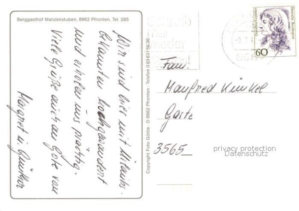 Pfronten Berggasthof Manzenstuben – Bild 2