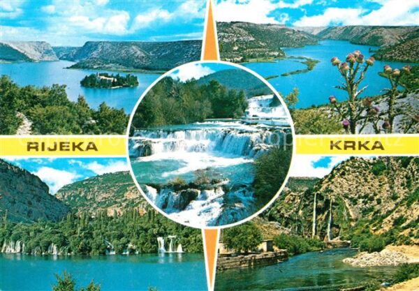 Rijeka Fiume Landschaftspanorama Berge Wasserfall