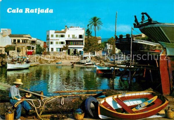 Cala Ratjada Mallorca Hafen Fischkutter Fischer