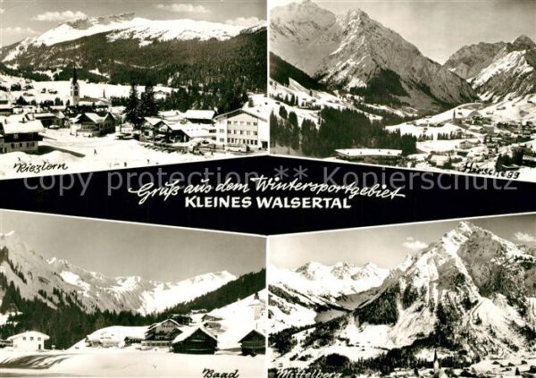 Riezlern Kleinwalsertal Vorarlberg Wintersportgebiet Kleines Walsertal Hir