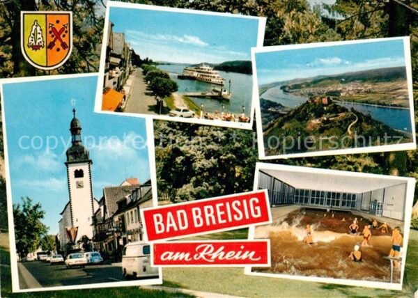 Bad Breisig Hauptstrasse Kirche Uferstrasse Bootsan