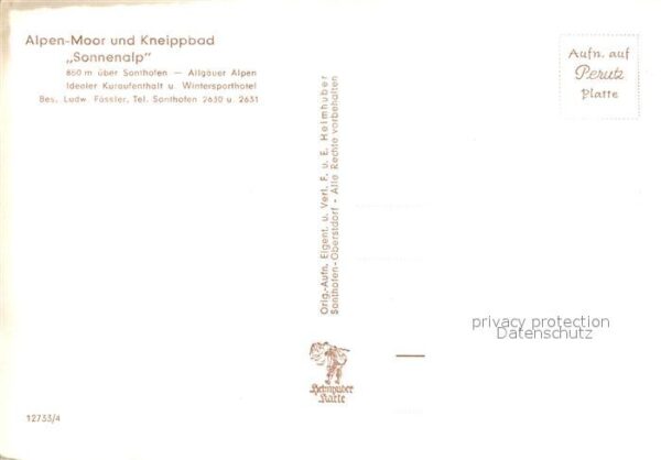 Sonthofen Oberallgaeu Alpen- Moor- und Kneippbad Sonnenalp Wi – Bild 2
