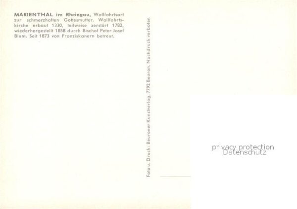 Marienthal Rheingau Wallfahrtsort Heiligenstatue Kapelle Ki – Bild 2