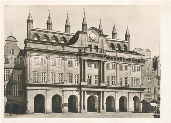 Rostock Rathaus Gotische Blendfassade 18. Jhdt.