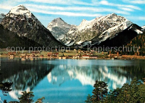 Pertisau Achensee Panorama Blick über die See mit Sonnjoc