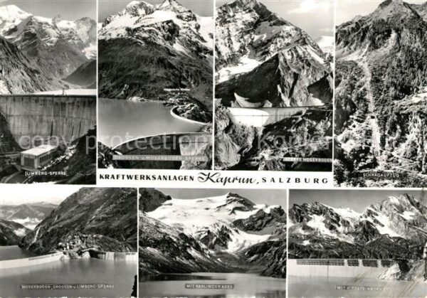Kaprun Kraftwerksanlagen Sperrmauer Talsperre