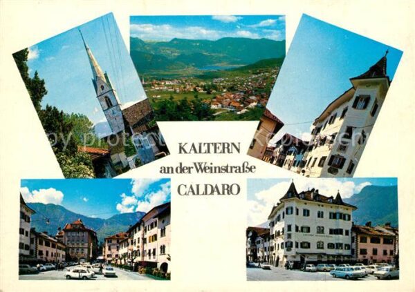 Kaltern Weinstrasse Tirol Kirche Marktplatz Innenstadt Landschaft