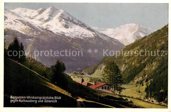 Badgastein Windischgrätzhöhe Blick gegen Rathausbe