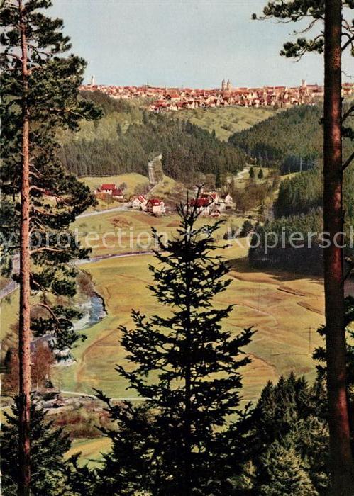Freudenstadt Blick ins Tal Höhenluftkurort im Schwar
