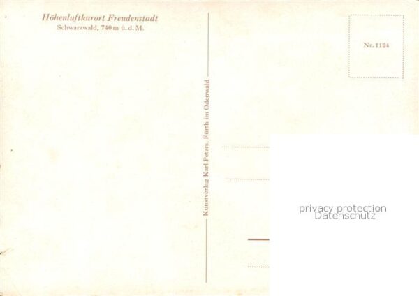 Freudenstadt Blick ins Tal Höhenluftkurort im Schwar – Bild 2