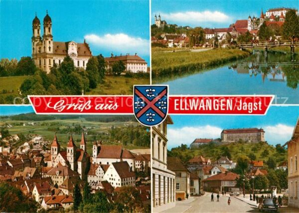 Ellwangen Jagst Wallfahrtskirche Schönenberg Stadtpanor