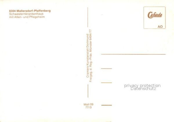 Pfaffenberg Niederbayern Schwesternkrankenhaus Alten- und Pflege – Bild 2