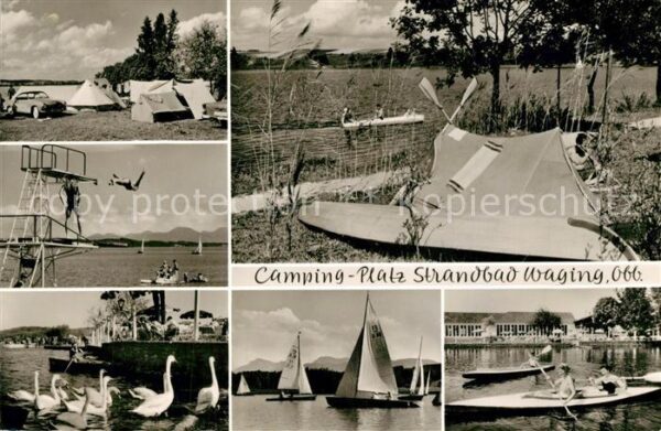 Waging See Campingplatz Bootfahren Segelboot Sprun
