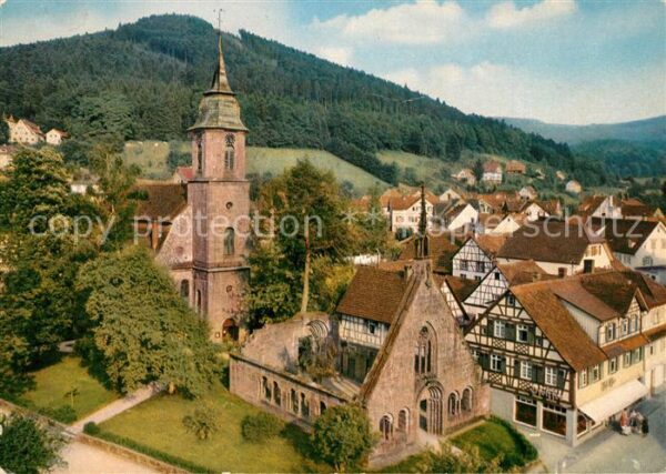 Bad Herrenalb Paradies Altstadt Ruine Kirche Fachwerk