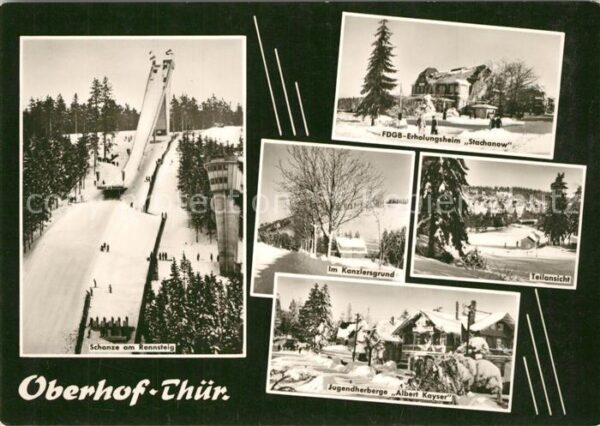 Oberhof Thueringen Schanze am Rennsteig FDGB Erholungsheim
