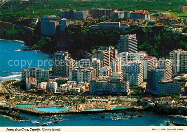 Puerto de la Cruz Luxushotels Siedlung La Paz Fliegeraufn
