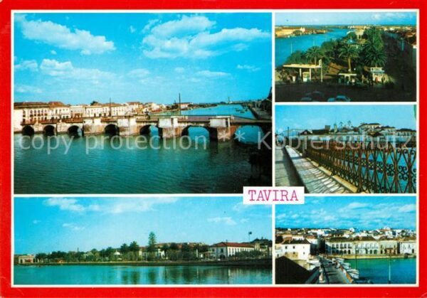 Tavira Stadtpanorama Brücke