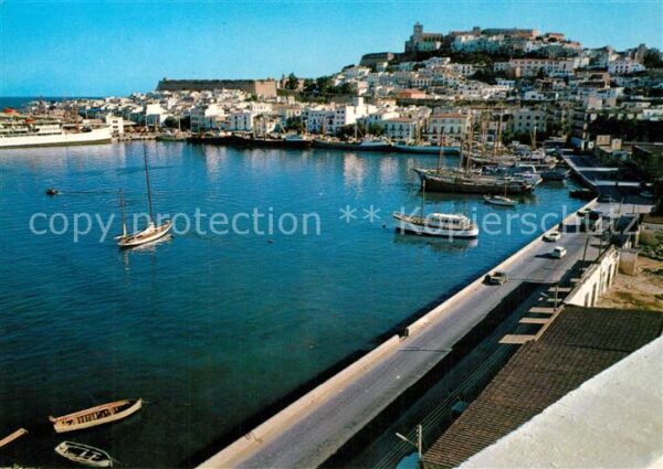 Ibiza Islas Baleares Panorama Hafen
