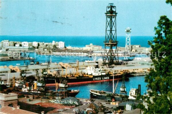 Barcelona Cataluna Las Torres del telesferico sobre el Pue